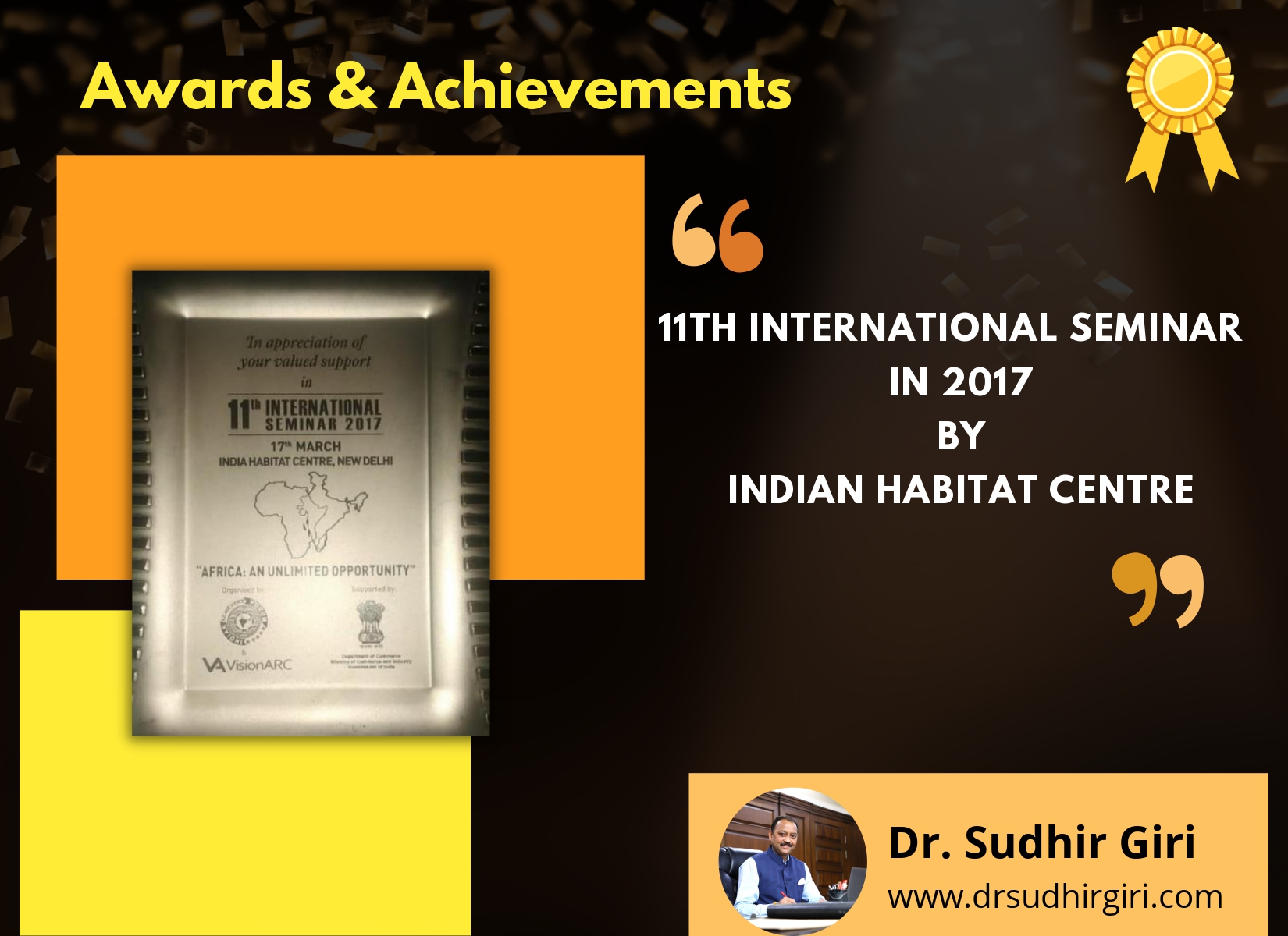 Sudhir Giri - 11th International Seminar in 2017 BY INDIAN HABITAT CENTRE