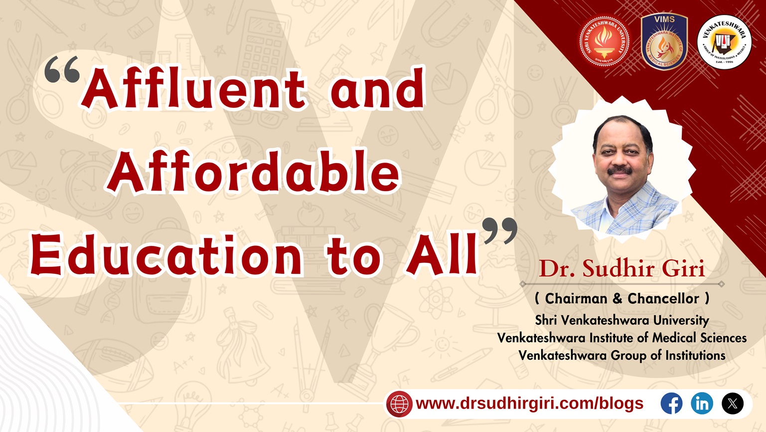 UPHOLDING THE SPIRIT OF GURUKUL AT SHRI VENKATESHWARA UNIVERSITY