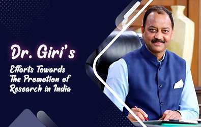 Dr. Giri’s Efforts Towards The Promotion of Research in India